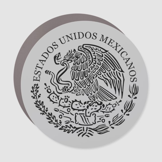 Black coat of arms car magnet (Front)