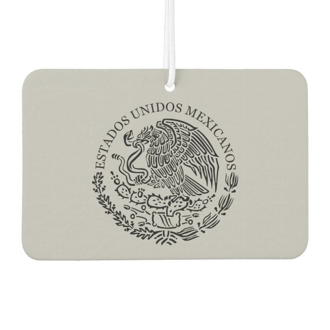 Black coat of arms car magnet air freshener (Front)