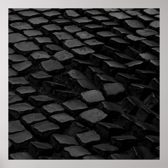 Black Cobblestones Poster (Front)