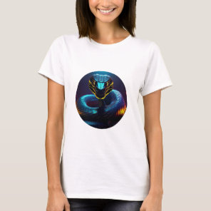 black Cobra Snake In Your Face T-Shirt