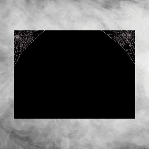 Black Cobwebs  White Sheet Ghost Halloween Goth Envelope