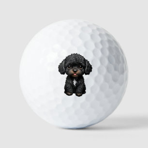 Black Cockapoo Golf Balls
