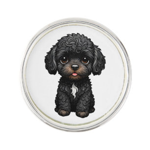 Black Cockapoo Lapel Pin