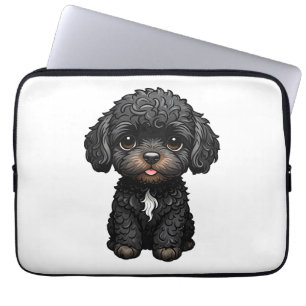 Black Cockapoo Laptop Sleeve