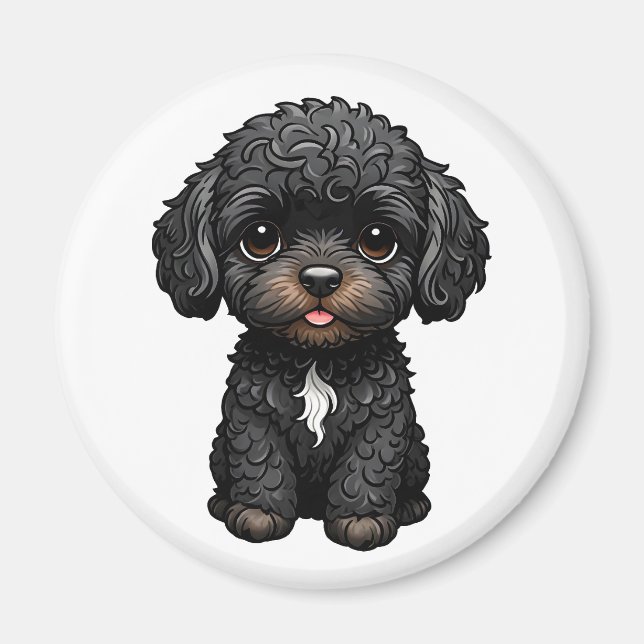 Black Cockapoo Magnet (Front)
