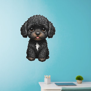 Black Cockapoo Wall Decal