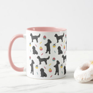 Black cockapoos and Cupcakes Mug