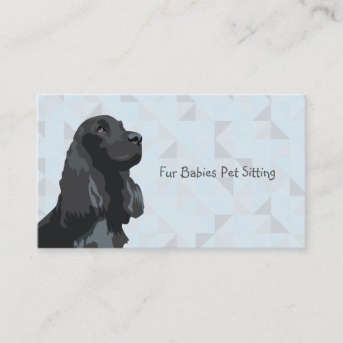 Black Cocker Spaniel Business Cards