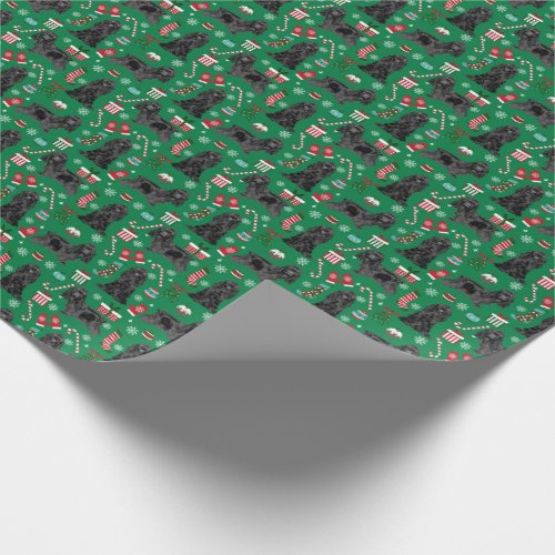 Black Cocker Spaniel dog christmas Wrapping Paper