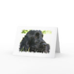 Black Cocker Spaniel Dog Greeting Card
