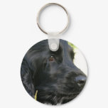 Black Cocker Spaniel Dog Keychain