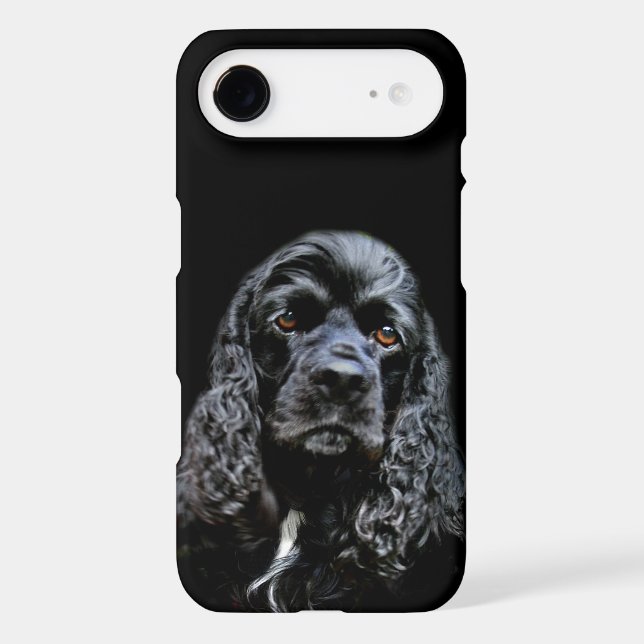 Black cocker spaniel face Case-Mate iPhone case (Back)