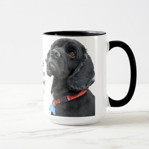 Black Cocker Spaniel Head Mug