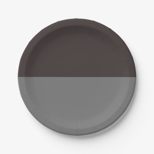 Black Coffee and Dark Gray Paper Plates
