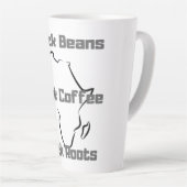 Black Coffee Latte Mug (Right Angle)
