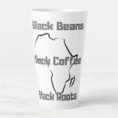 Black Coffee Latte Mug (Front)