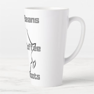 Black Coffee Latte Mug