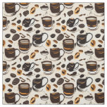 Black Coffee Oil Paint Pattern  Fabric