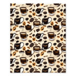 Black Coffee Oil Paint Pattern Photo Print
