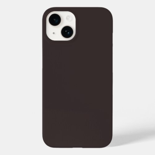 Black coffee  solid color  Case_Mate iPhone 14 case