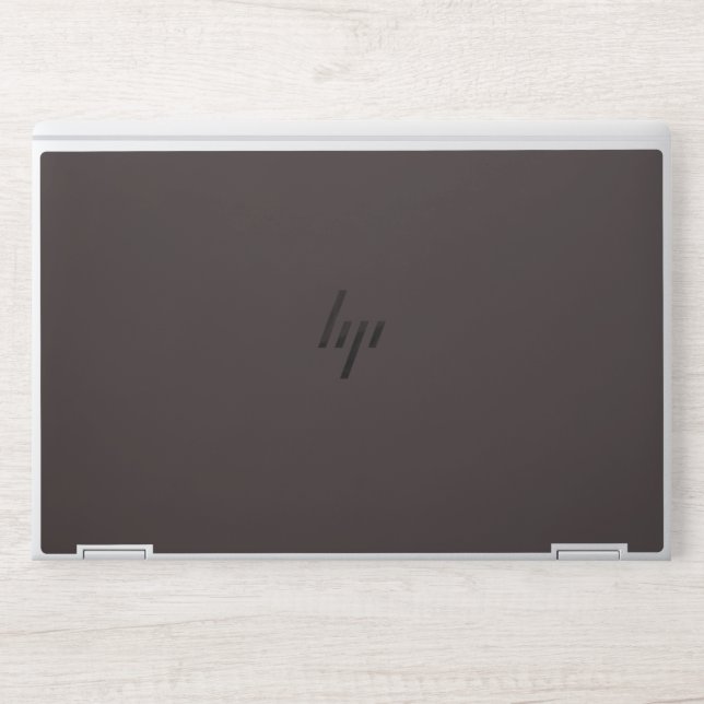 Black coffee  (solid color)  HP laptop skin (Front)
