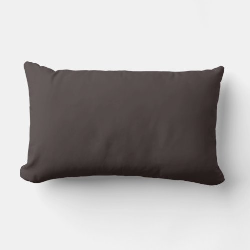 Black coffee  solid color  lumbar pillow