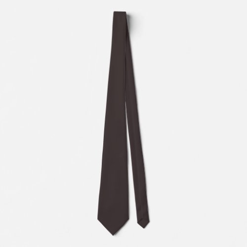 Black coffee  solid color  neck tie