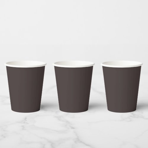 Black coffee  solid color paper cups