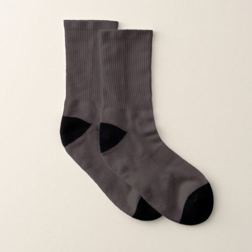Black coffee  solid color  socks