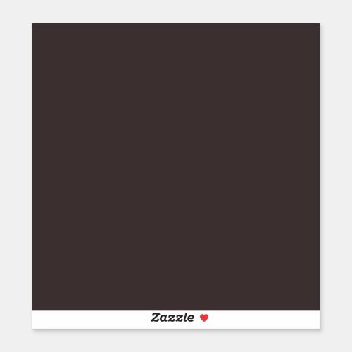 Black coffee  solid color  sticker