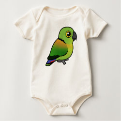 Birdorable Black-collared Lovebird Infant Organic Creeper