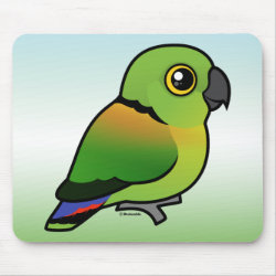 Birdorable Black-collared Lovebird Mousepad