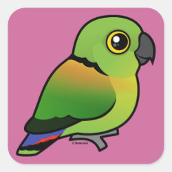 Birdorable Black-collared Lovebird Square Sticker
