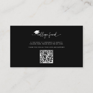Black College Fund QR Code Graduation Insert