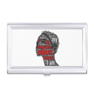 Black College Graduate Business Card Holder