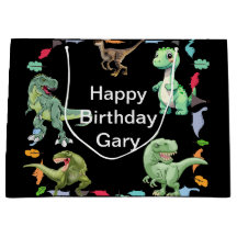 Black color Background Dinosaur Birthday Party