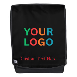 Black Color Custom name or Photo Backpack