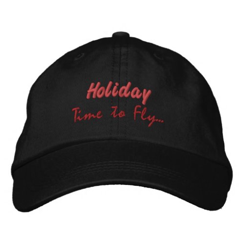 Black Color Holiday Embroidered Hats Caps Hat