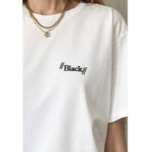 Black Color Lover embroidered design