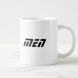 Black Color Men Name Printed Jumbo Specialty-Cup Giant Coffee Mug