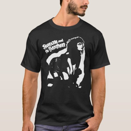 Black color siouxsie members and the banshees art  T_Shirt