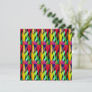 Black color with art design in the middle card
