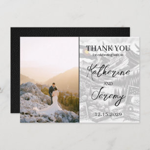 Black Colorado Passport Thank You Card