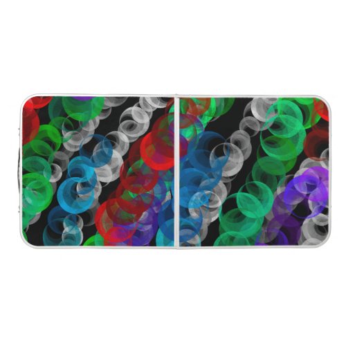 Black Colorful Butterflies Beer Pong Table