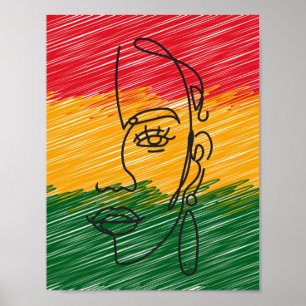 Black Colorful Cultural Soulful Artworks Poster