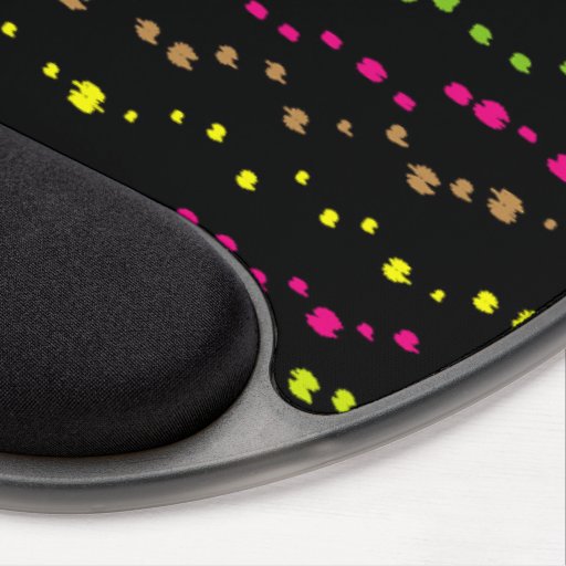 black colorful gel mouse pad