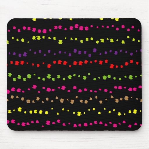 black colorful mouse pad