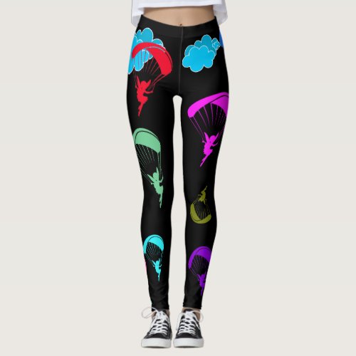 Black Colorful Pixie Leggings