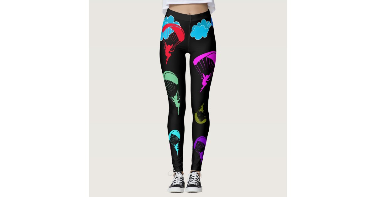 Black Colorful Pixie Leggings | Zazzle