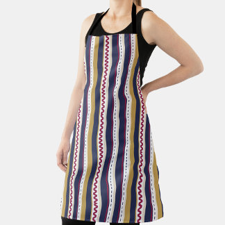 Black colour combination apron